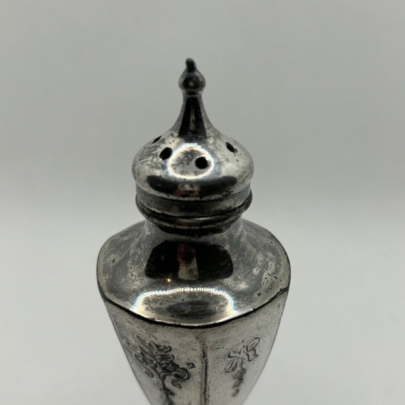 Antique Edwardian Silver Plated Salt Shaker, Circa 1900s, SP 113 - Picture 4 of 7